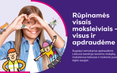 „Lietuvos draudimas“ rugsėjį vėl apdraus visus Palangos miesto moksleivius, vyks saugaus elgesio kelyje pamokos